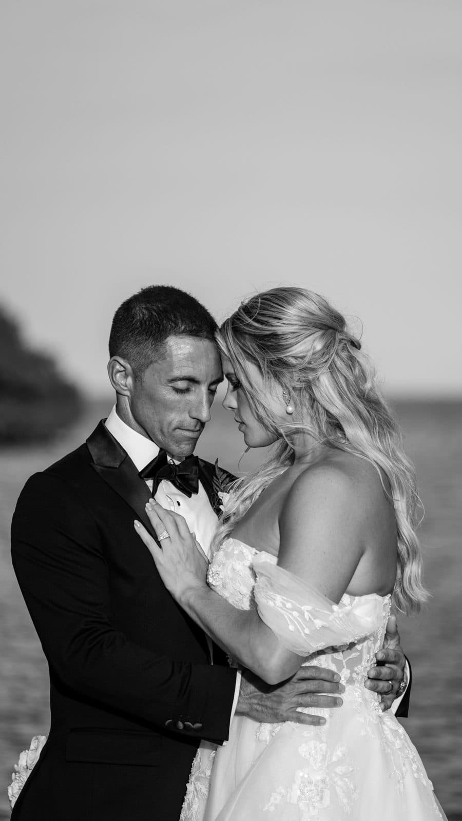 Alyssa and Chris dancing under the reception tent