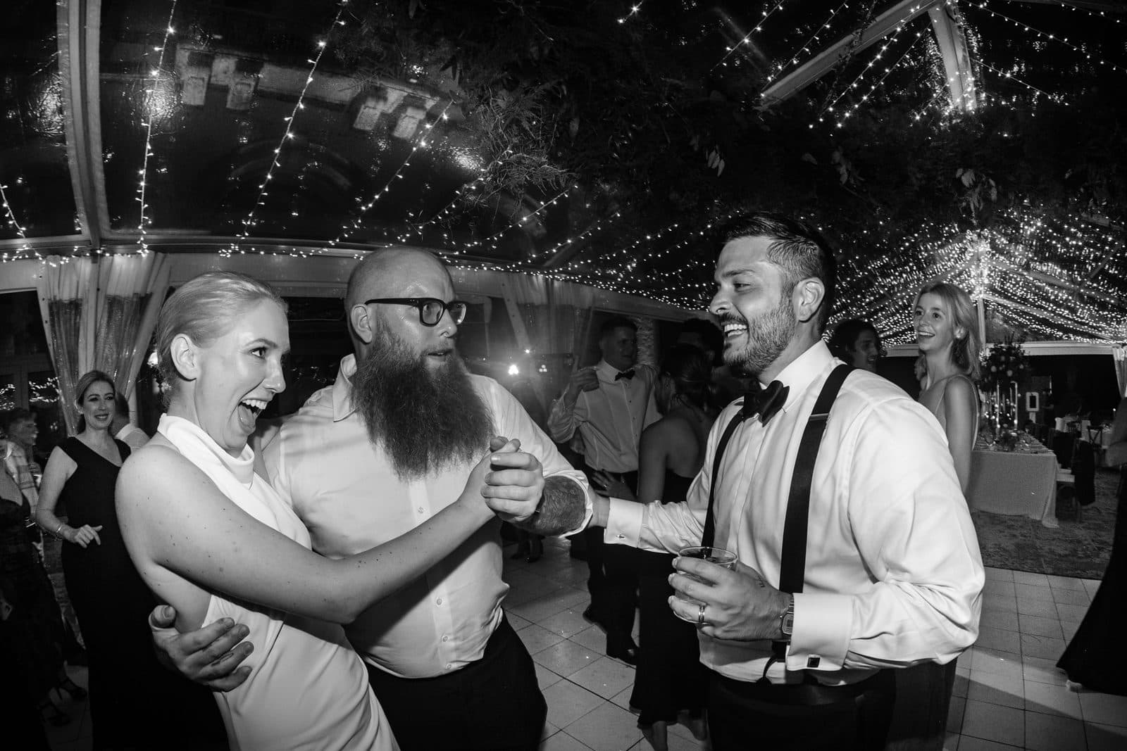 Amy and Chris together during the reception