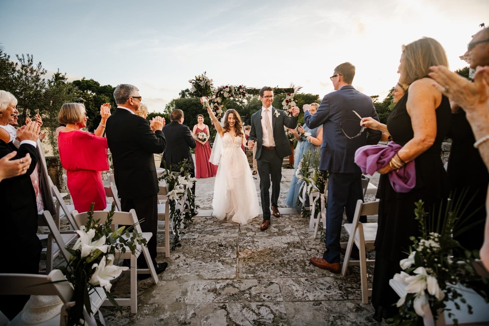 Chloe and Michael on the Vizcaya grounds